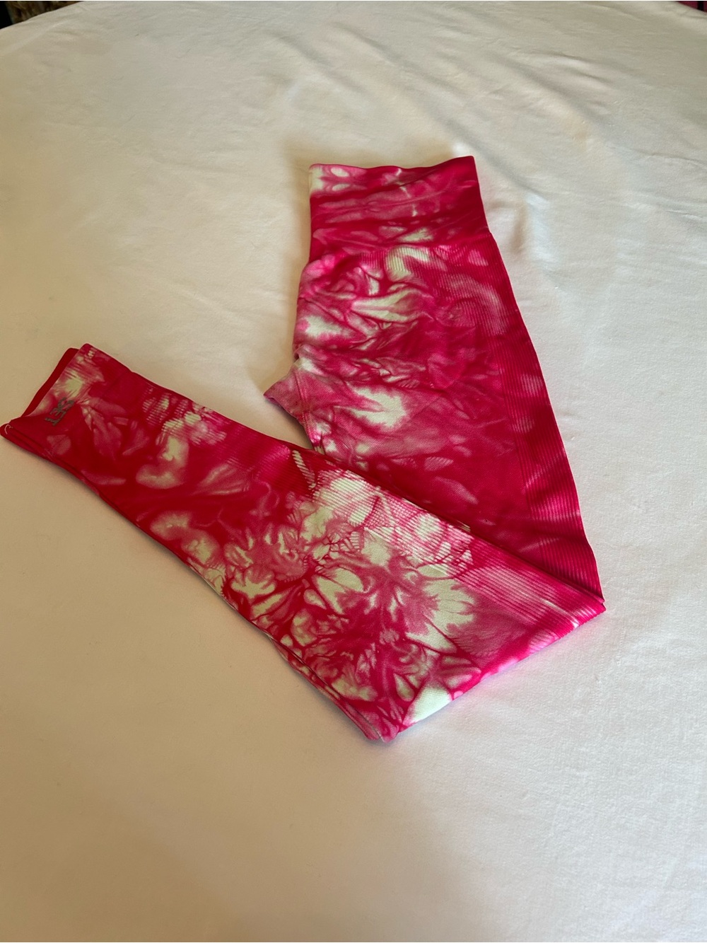 Set active Pink Tie-Dye Leggings size Small/Medium